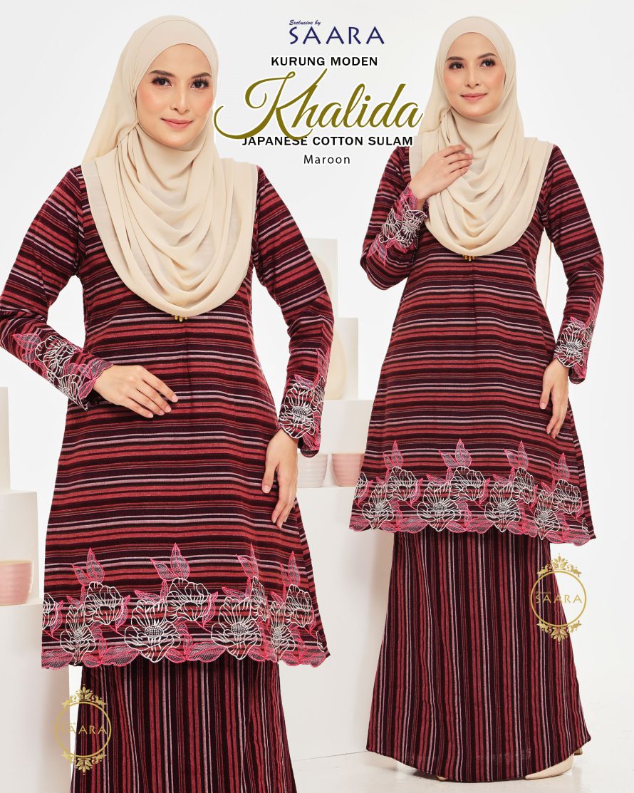 KHALIDA – MAROON – (PREORDER BY BATCH)