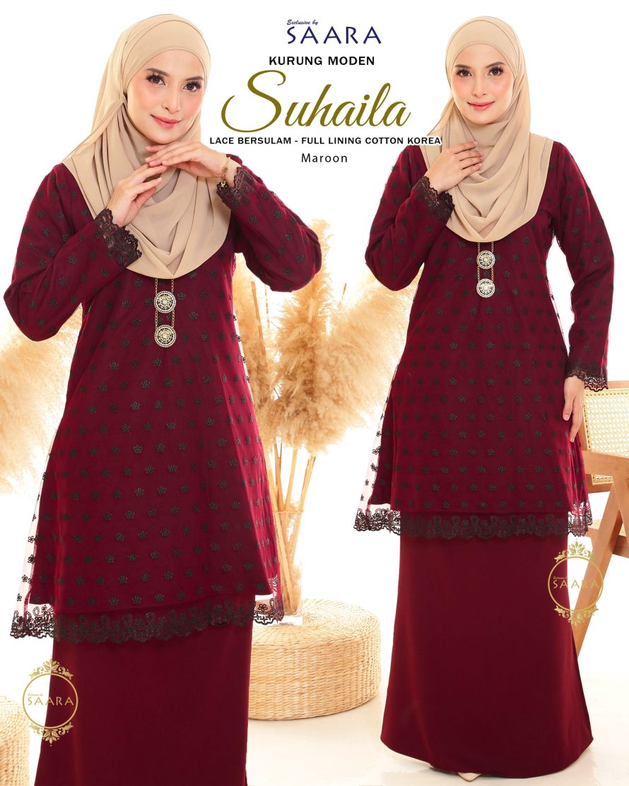 SUHAILA – MAROON – (PREORDER BY BATCH)