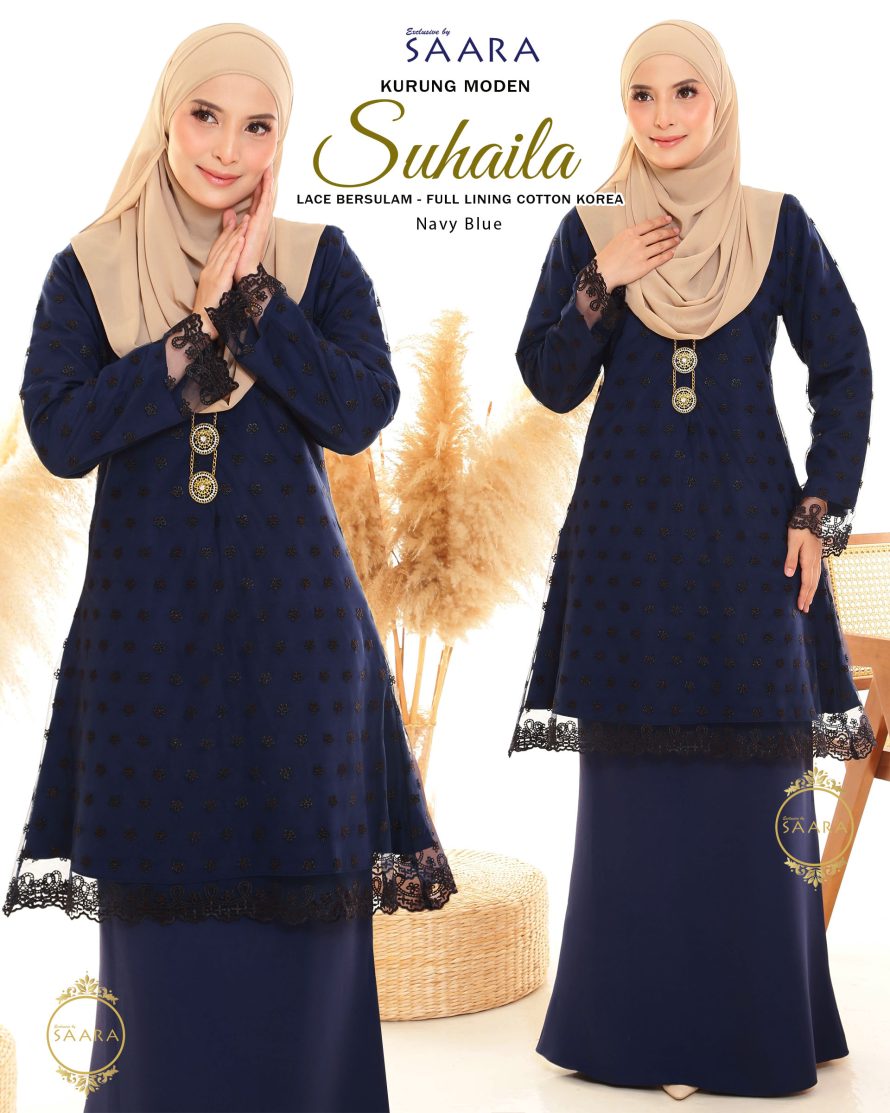 SUHAILA – NAVY BLUE – (PREORDER BY BATCH)