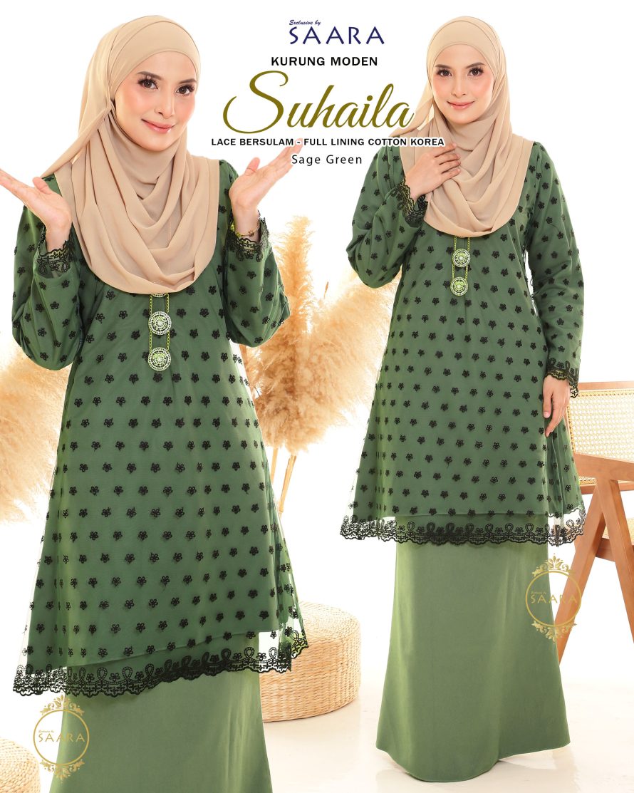 SUHAILA – SAGE GREEN – (PREORDER BY BATCH)