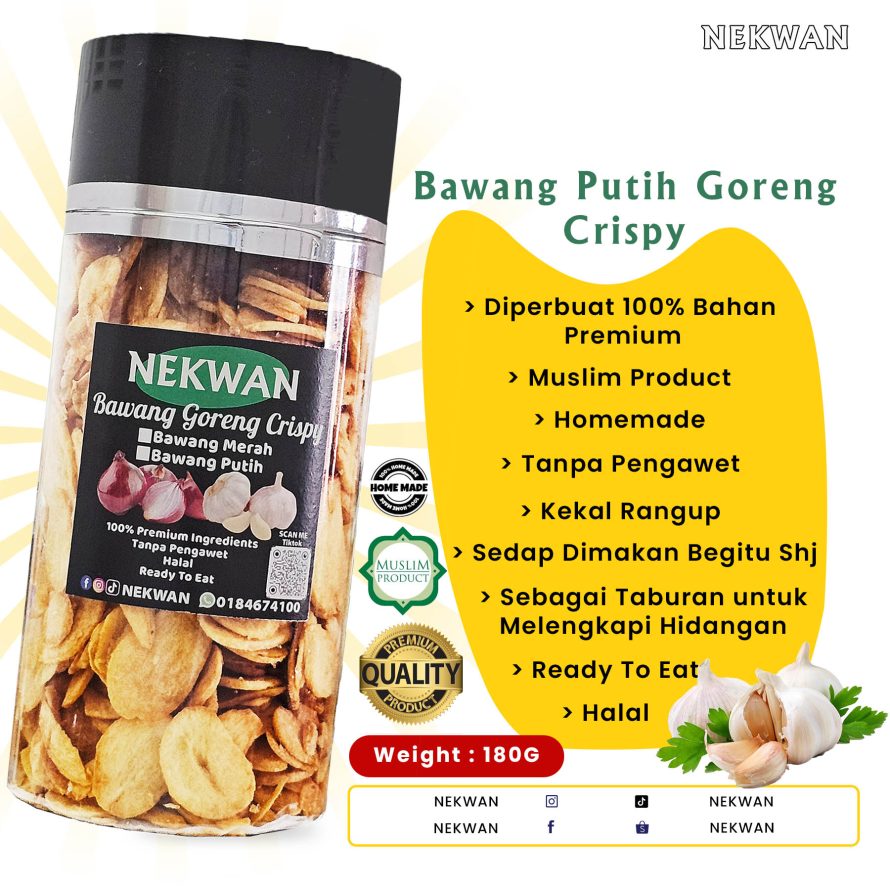 NEKWAN – BAWANG PUTIH GORENG CRISPY