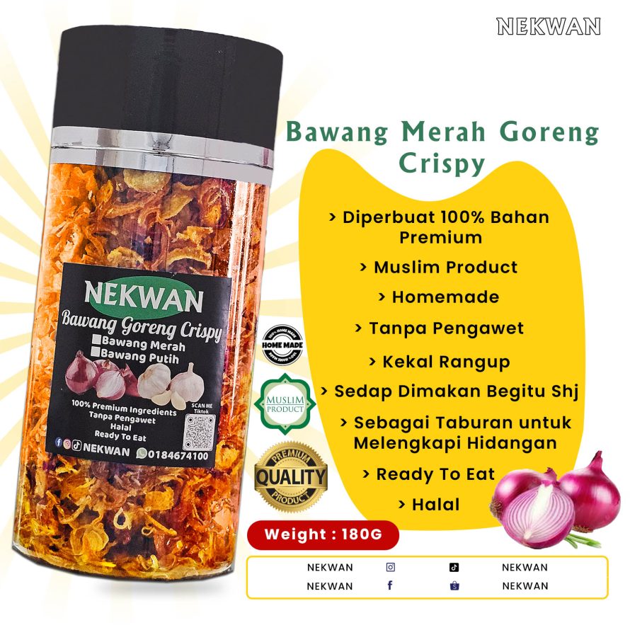 NEKWAN – BAWANG MERAH GORENG CRISPY