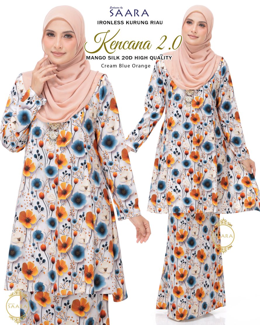 KENCANA 2.0 – CREAM BLUE ORANGE