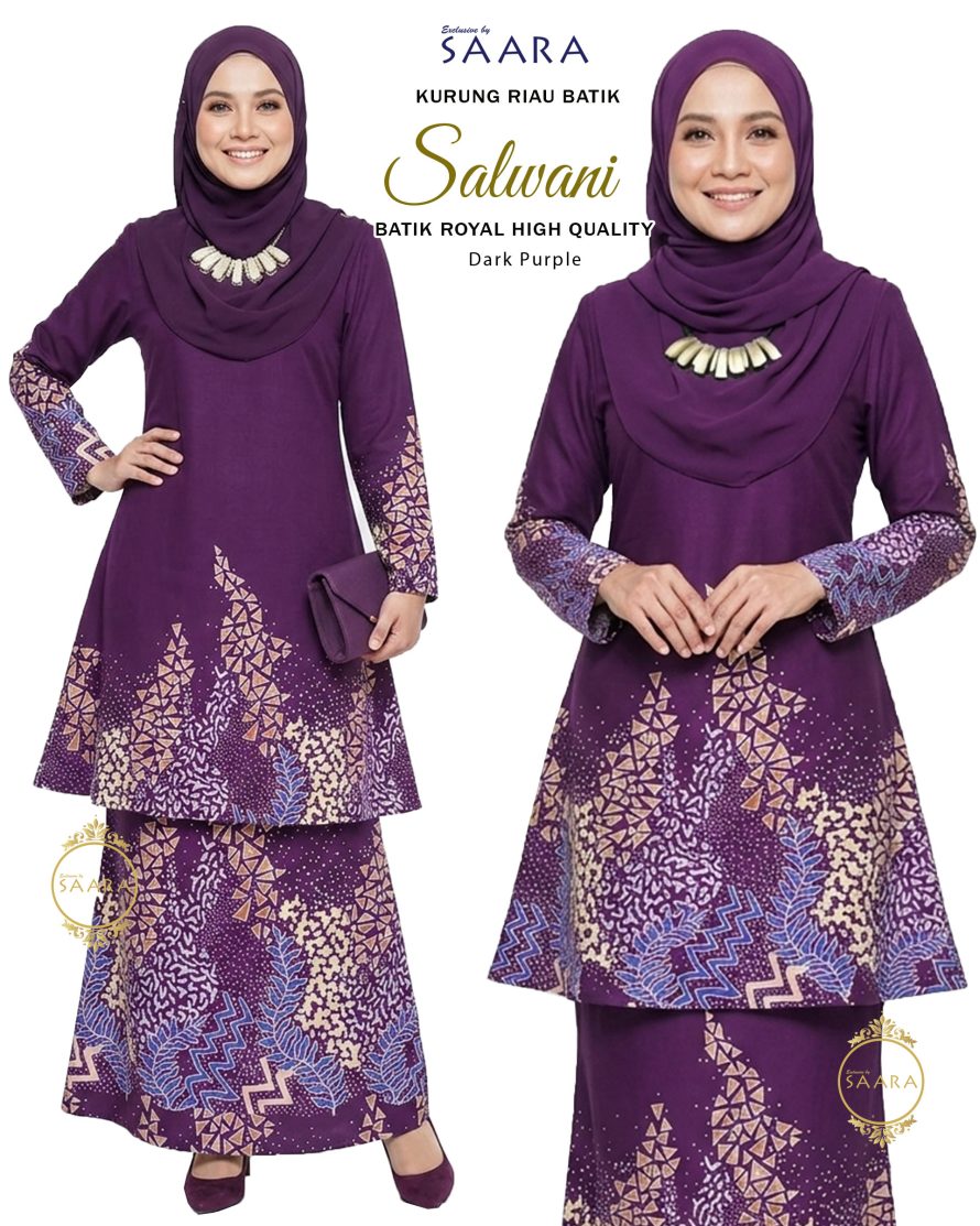 BATIK SALWANI – DARK PURPLE