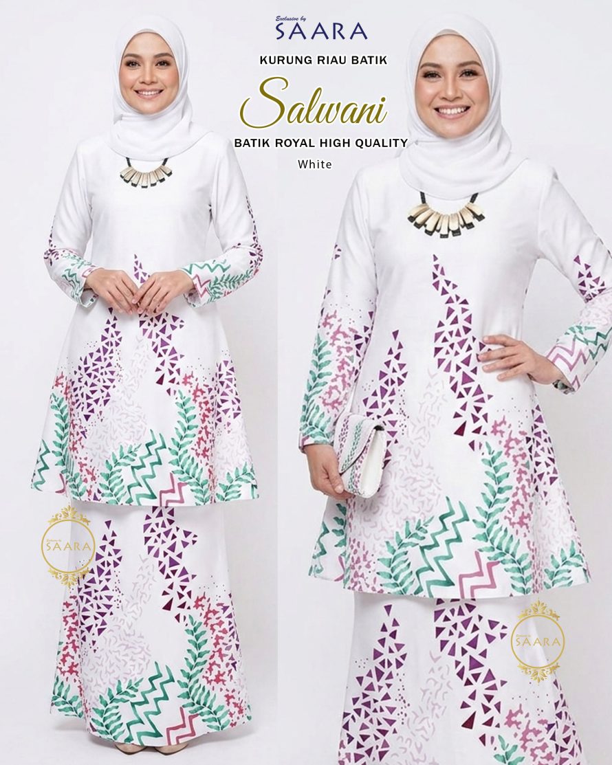 BATIK SALWANI – WHITE