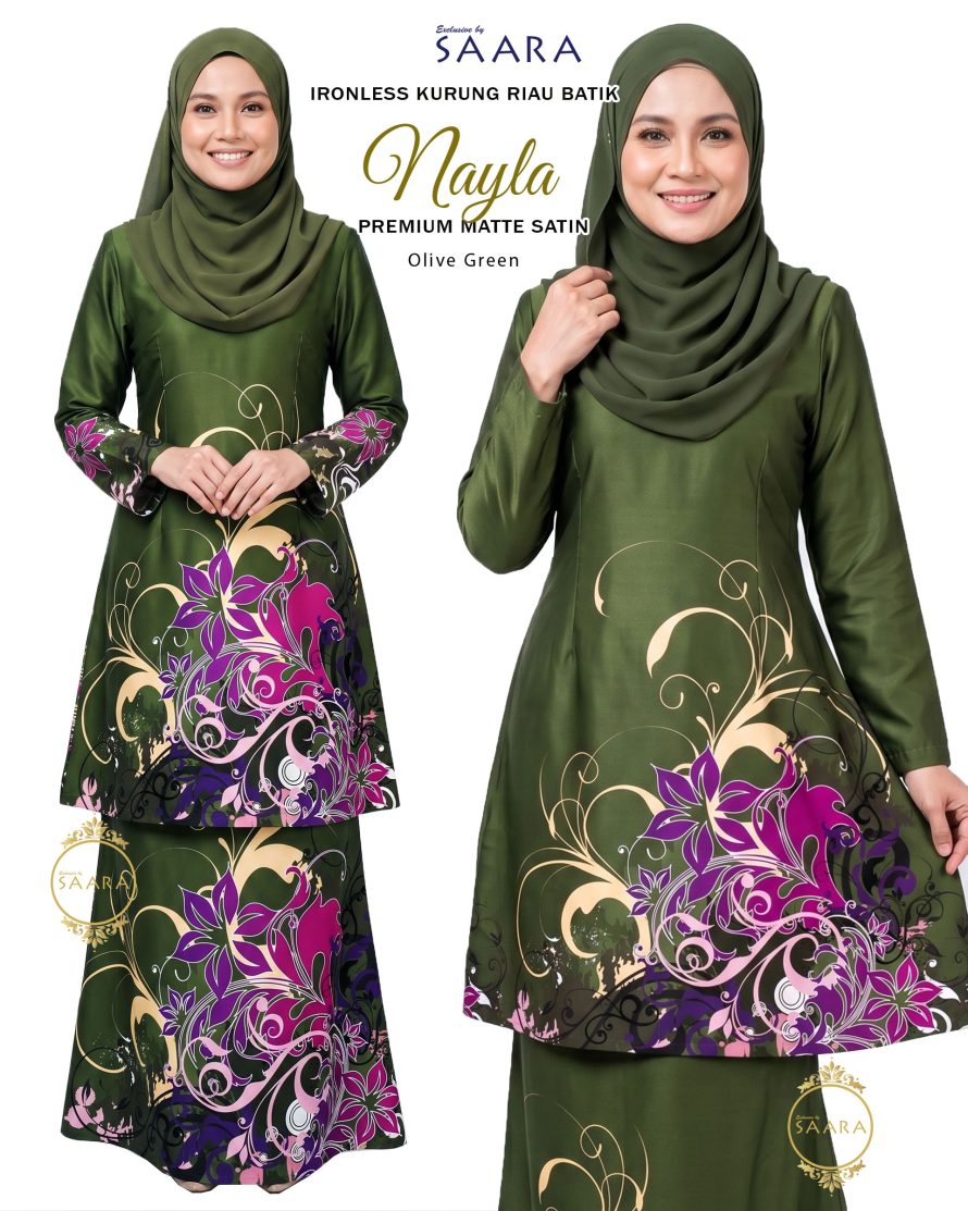 BATIK NAYLA – OLIVE GREEN