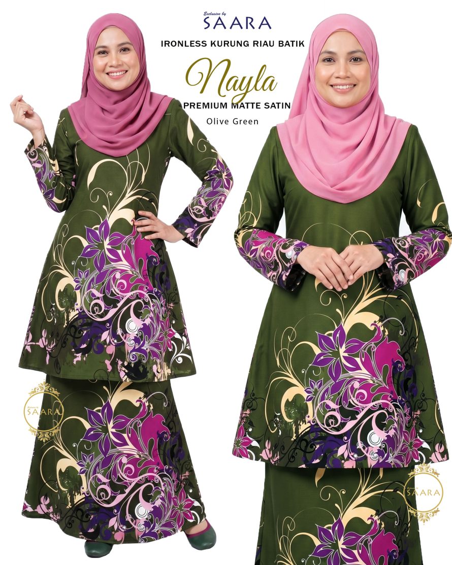 BATIK NAYLA – OLIVE GREEN