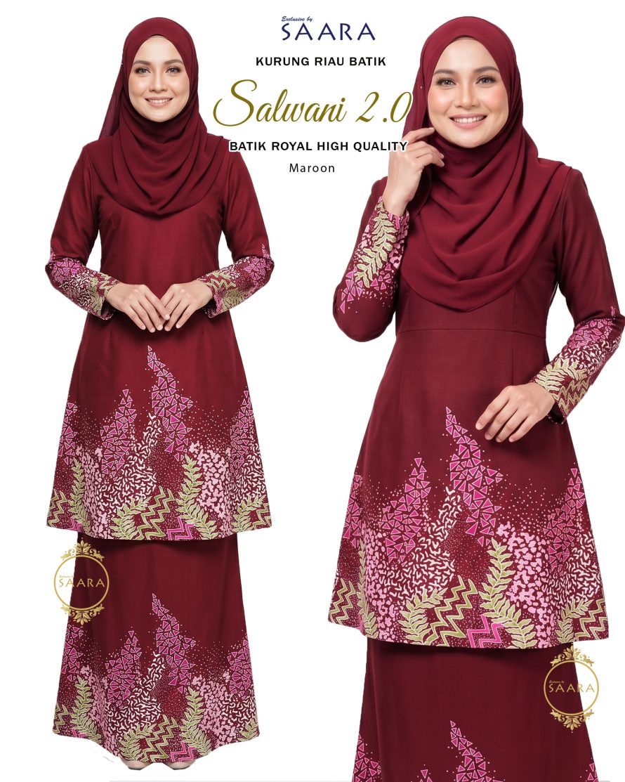 BATIK SALWANI 2.0 – MAROON