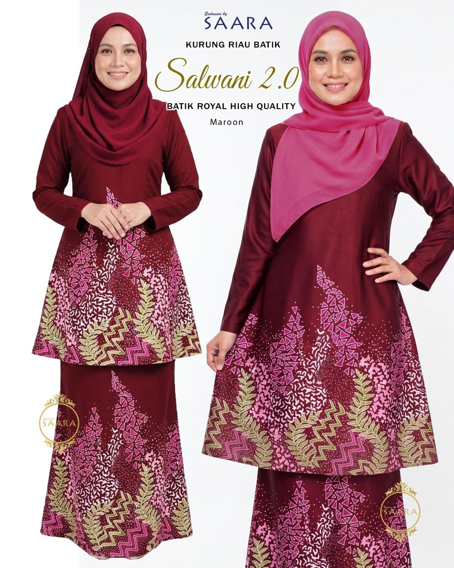 BATIK SALWANI 2.0 – MAROON