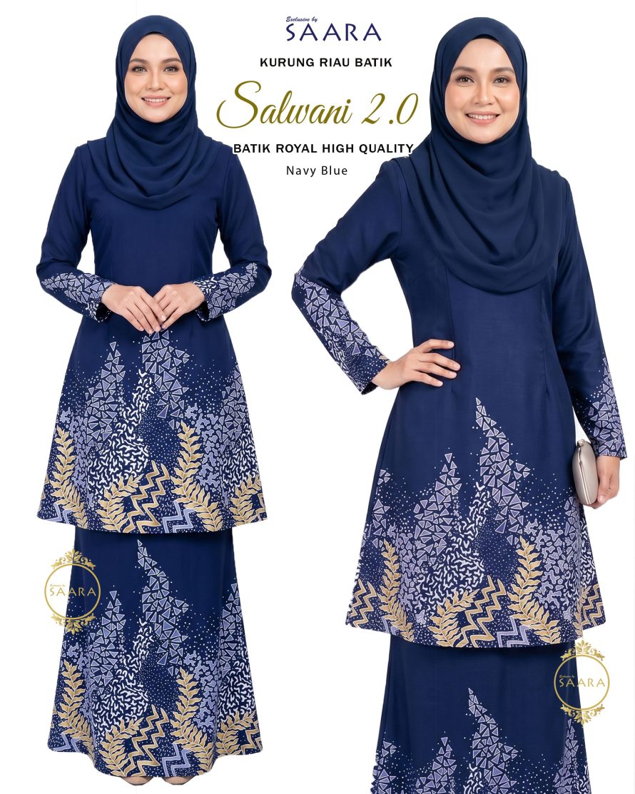 BATIK SALWANI 2.0 – NAVY BLUE