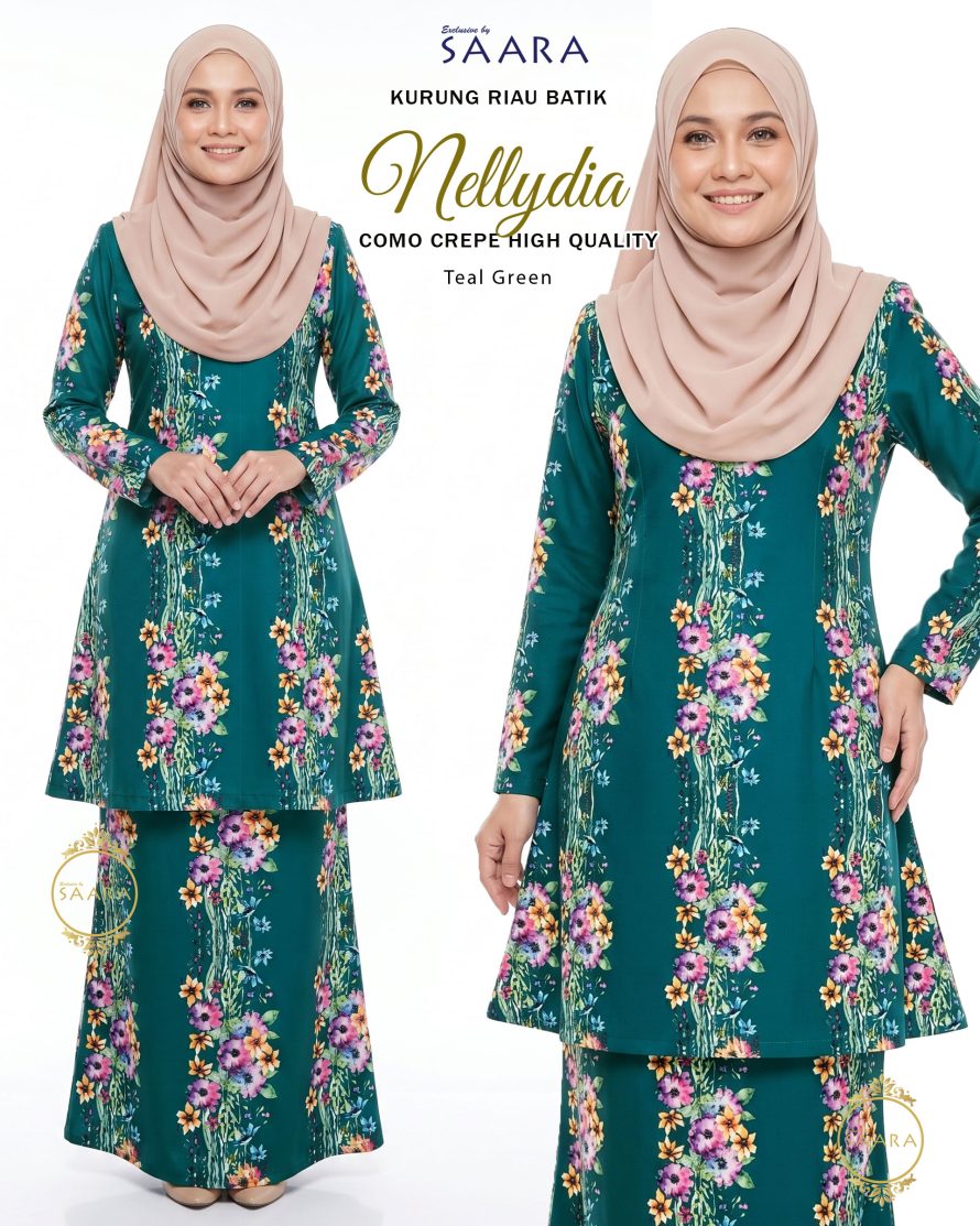 BATIK NELLYDIA – TEAL GREEN